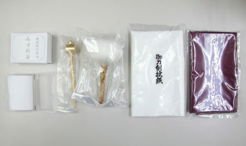 特製刀剣手入用具大型二段桐箱入