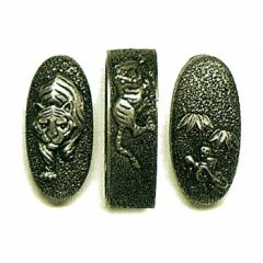 縁頭鐺三点セット竹に虎