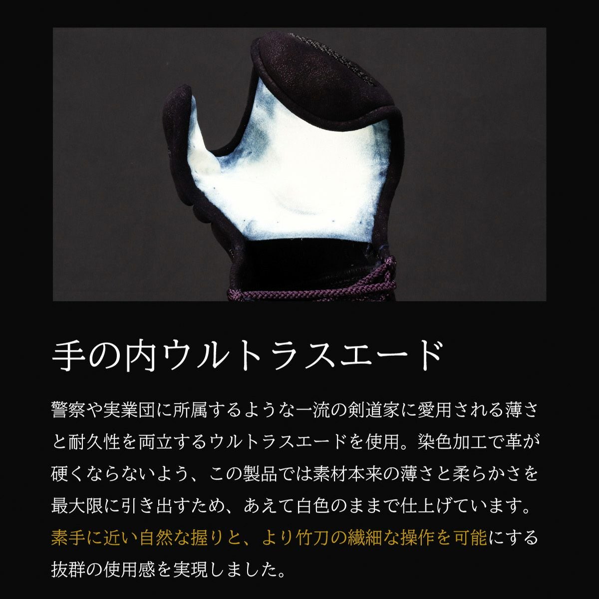 『A-1α MARK-X』 3mm紺革 剣道防具 甲手 単品