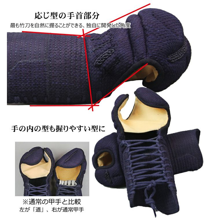  6ミリ織刺防具甲手「道」