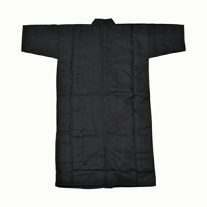 [武道具専門店品質]上製 ポリエステル 弓道衣「武」 黒 男女共用 0～5号